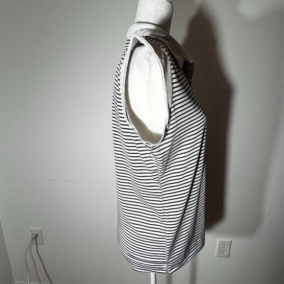 Emerald 18 Women's Blue and White Sleeveless Golf Shirt - Size PL - Picture 4 of 7